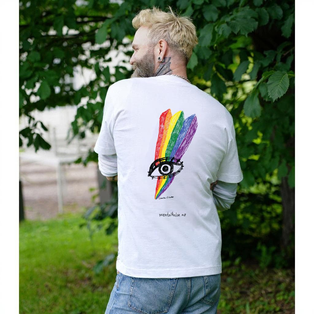 PRIDE  t-skjorte 2025, hvit - Image 1